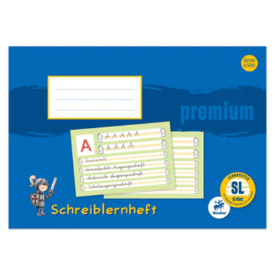 Staufen Schreiblernheft Premium DIN A4 quer liniert SL 80g/m² 16 Bl.