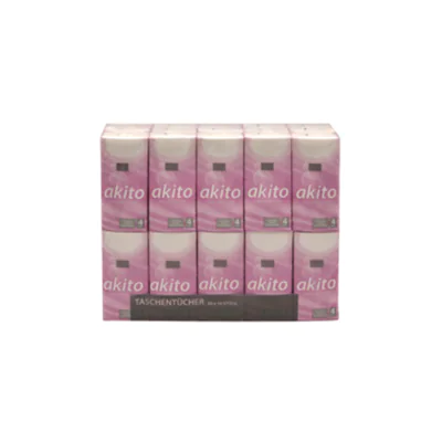 Fripa Papiertaschentuch akito 4-lagig 100 % Zellstoff hochweiß 30 x 10 St./Pack.