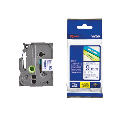 Brother TZe-223 - Blau auf weiß - Rolle (0,9 cm x 8 m) 1 Kassette(n) laminiertes Band - für Brother PT-D210, D600, H110, P750, P950; P-Touch Cube PT-P300; P-Touch Cube Pro PT-P910