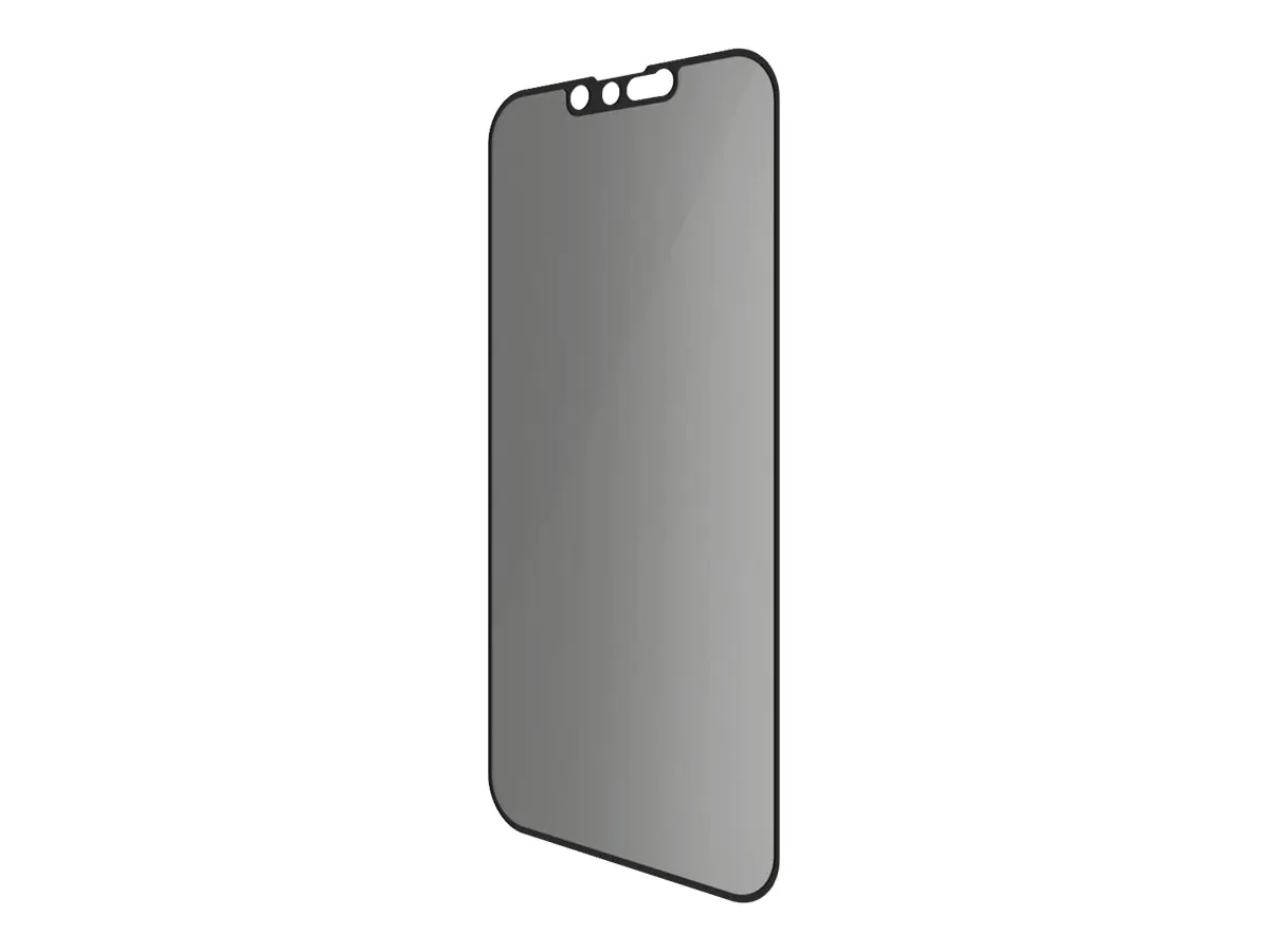 PanzerGlass - Bildschirmschutz für Handy - Glas - mit Sichtschutzfilter - Rahmenfarbe schwarz - für Apple iPhone 13, 13 Pro