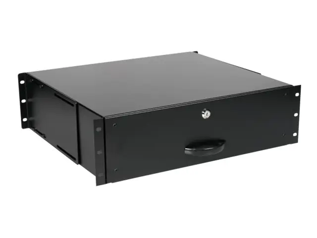 Equip Rack-Schublade - verriegelbar - Schwarz, RAL 9005 - 3U - 48.3 cm (19") EZD-3-B