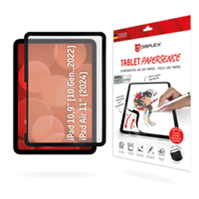 DISPLEX TABLET PAPERSENSE für iPad 10,9"(10.)/11" (2025)/Air 11"(2024/2025), wiederablösbare Schreibfolie und Zeichenfolie mit Paper Feeling, Papierähnliche Schutzfolie für den Bildschirm, 27,7 cm (10.9"), Matt, 5H, Polyethylenterephthalat, 1