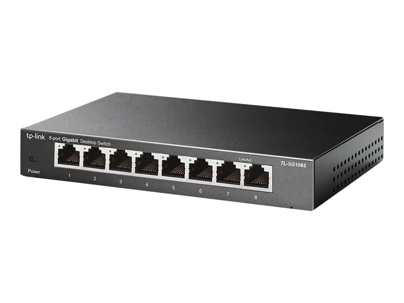 TP-Link TL-SG108S - Switch - 8 x 10/100/1000 - Desktop