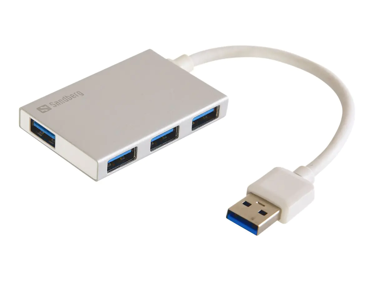 Sandberg USB 3.0 Pocket Hub - Hub - 4 x SuperSpeed USB 3.0 - Desktop
