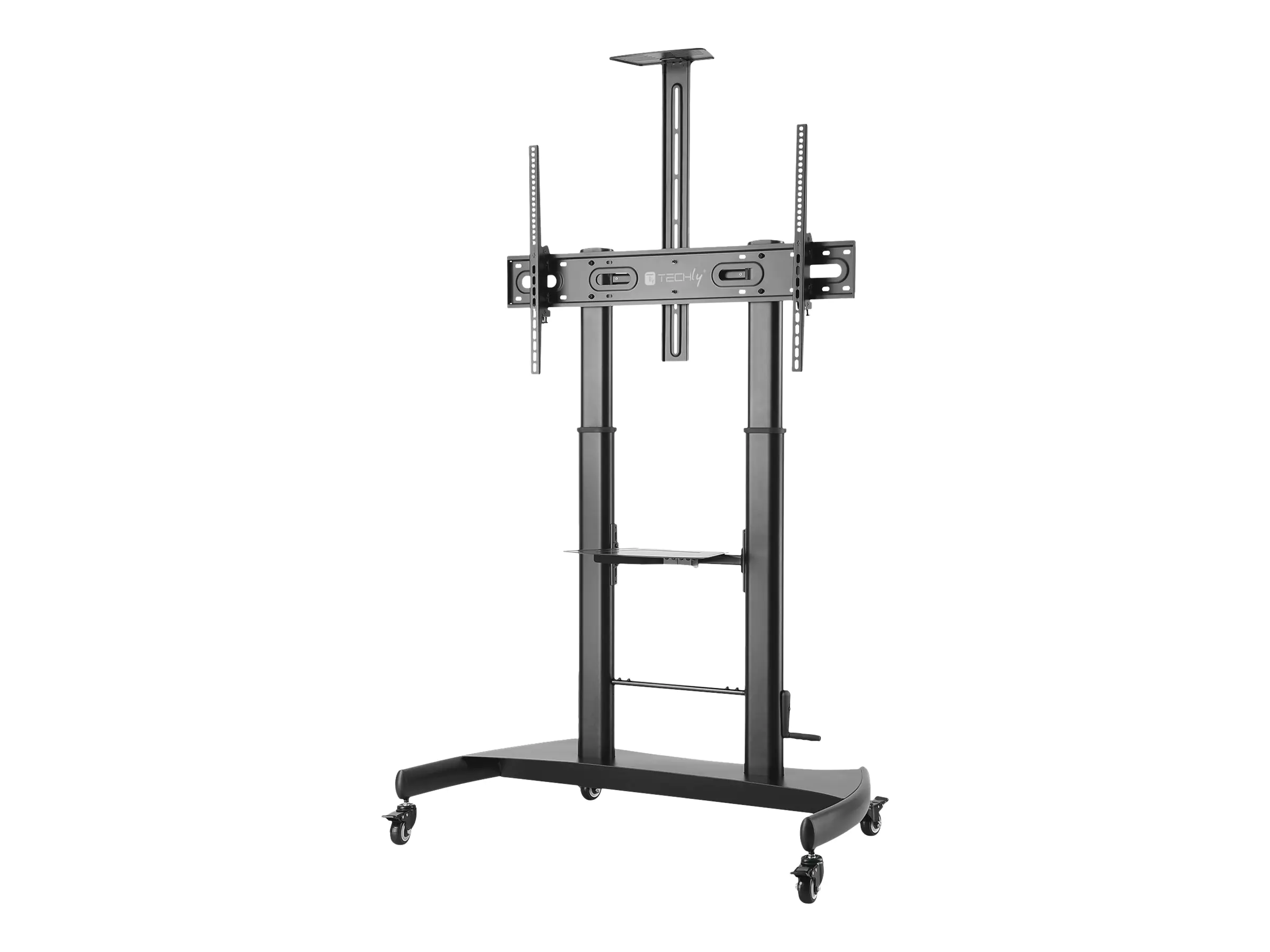 TECHly cart 100 - Wagen - für TV / AV-System - Stahl - Schwarz - Bildschirmgröße: 152.4-254 cm (60"-100")