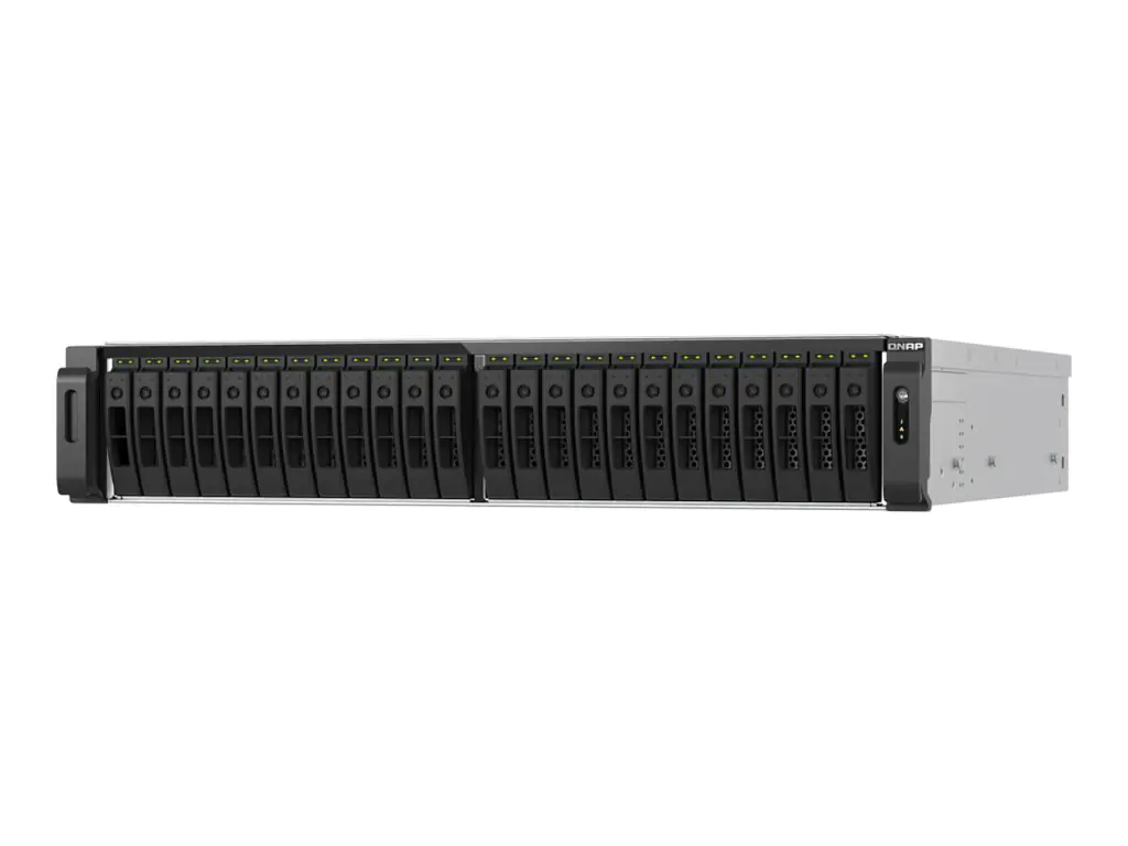 QNAP TS-H3077AFU-R5 - NAS-Server - 30 Schächte - Rack - einbaufähig - SATA 6Gb/s - RAID 0, 1, 5, 6, 10, 50, 60, JBOD - RAM 32 GB - 2.5 Gigabit Ethernet / 10 Gigabit Ethernet - iSCSI Support - 2U