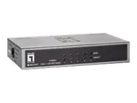 LevelOne Switch 4 Desktop, wandmontierbar