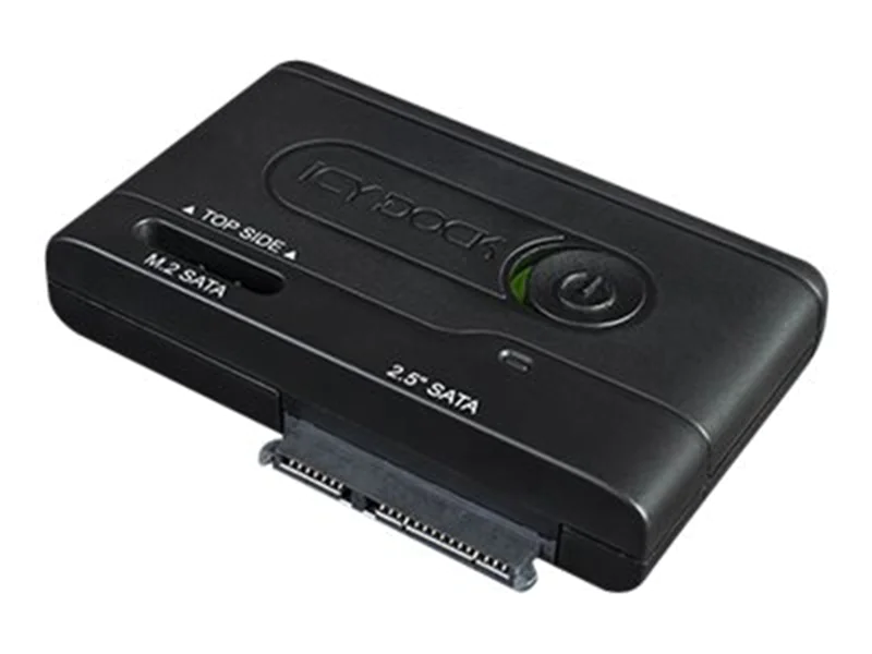 Icy Dock EZ-Adapter MB031U-1SMB - Speicher-Controller - 2.5", M.2 (6.4 cm) - M.2 Card / SATA 6Gb/s - USB 3.2 (Gen 1) - Schwarz