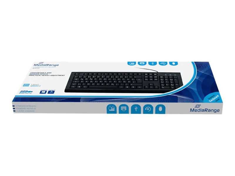 MediaRange MROS101 - Tastatur - USB - QWERTZ - Schwarz