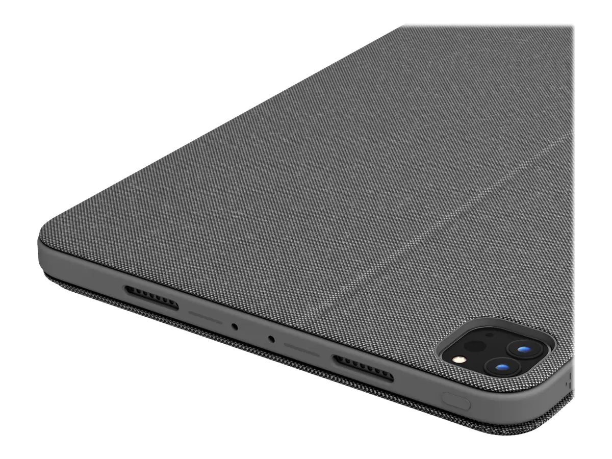 Logitech Combo Touch - Tastatur und Foliohülle - mit Trackpad - hintergrundbeleuchtet - Apple Smart connector - QWERTZ - Deutsch - Oxford Gray - für Apple 11-inch iPad Pro (1. Generation, 2. Generation, 3. Generation) 920-010142