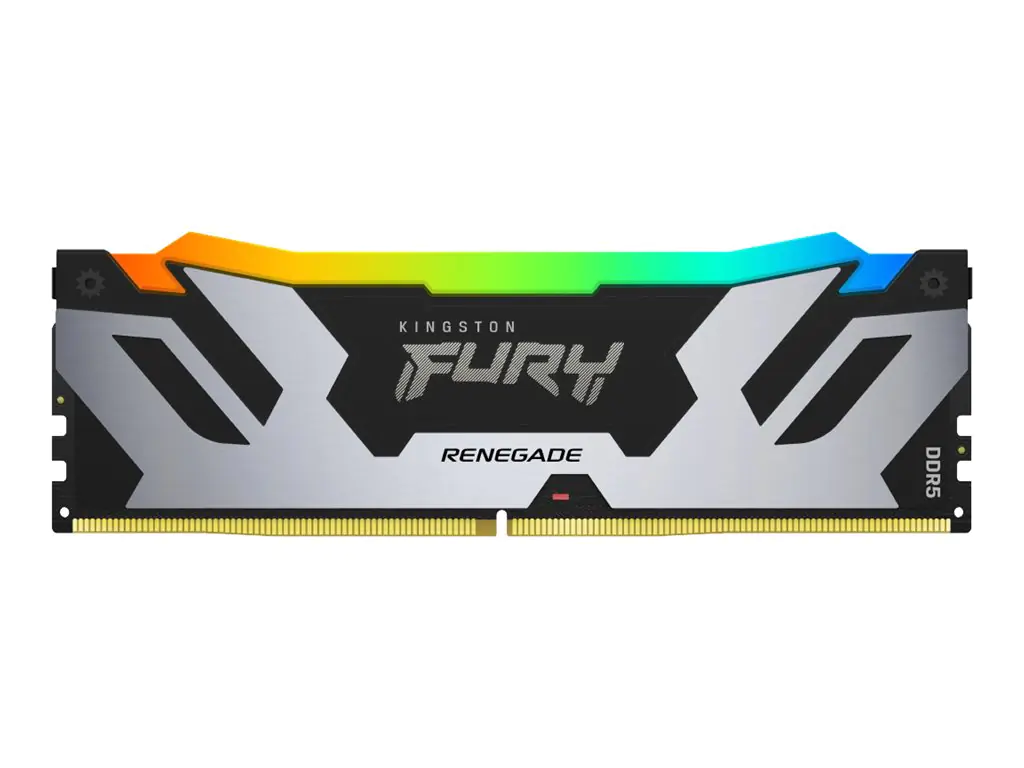 Kingston FURY Renegade RGB - DDR5 - Kit - 96 GB: 2 x 48 GB - DIMM 288-PIN - 3000 MHz / PC5-48000 - CL32 - 1.35 V - ungepuffert - non-ECC - Schwarz, Silber