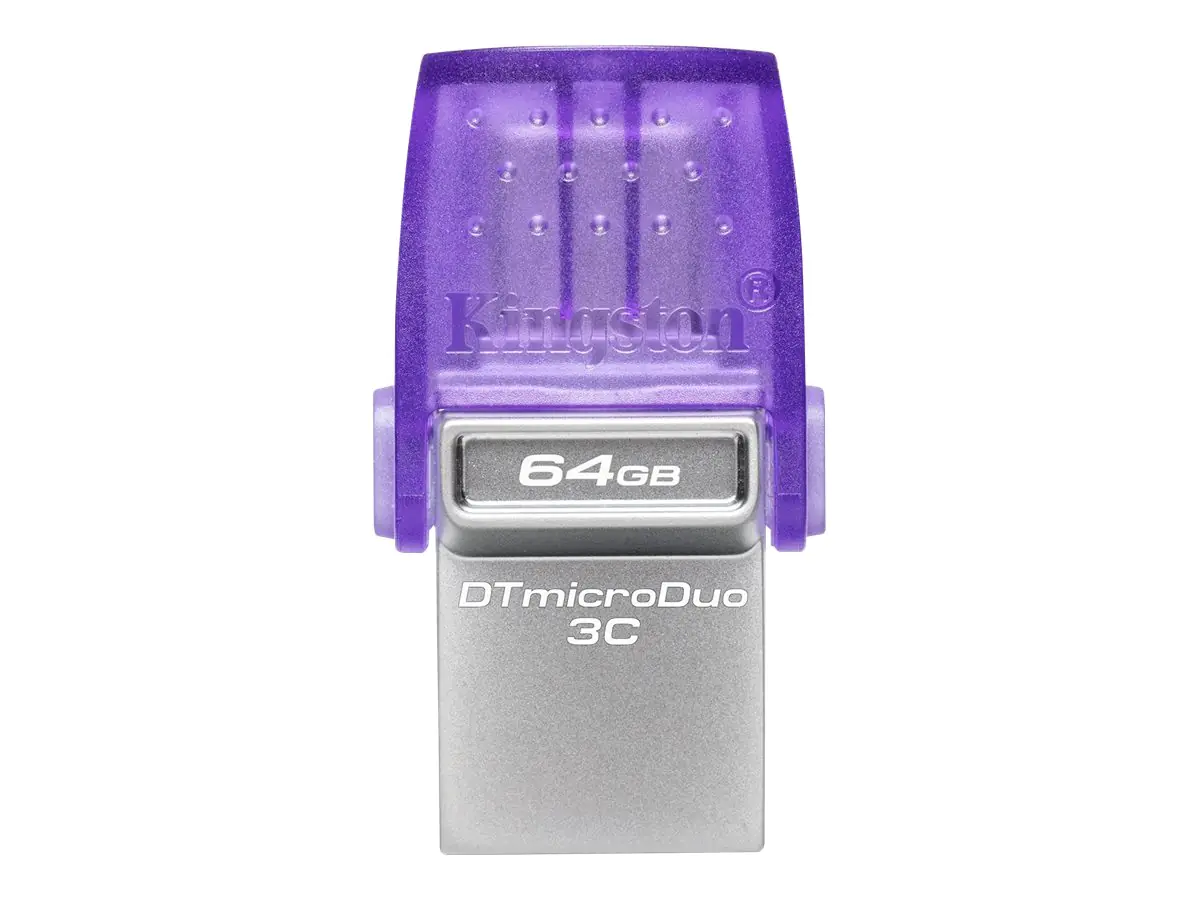 Kingston DataTraveler microDuo 3C - USB-Flash-Laufwerk - 64 GB - USB 3.2 Gen 1 / USB-C
