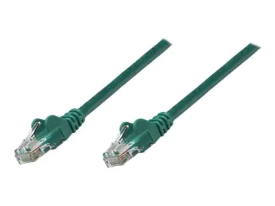 Intellinet Network Patch Cable, Cat6, 1.5m, Green, Copper, S/FTP, LSOH / LSZH, PVC, RJ45, Gold Plated Contacts, Snagless, Booted, Polybag - Netzwerkkabel - RJ-45 (M) bis RJ-45 (M) - 1.5 m - SFTP - CAT 6 - halogenfrei, geformt, ohne Haken - grün