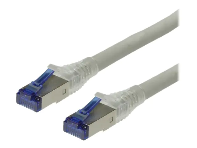 Roline - Patch-Kabel - RJ-45 (M) zu RJ-45 (M) - 90 m - SFTP - CAT 6a - robust - Grau