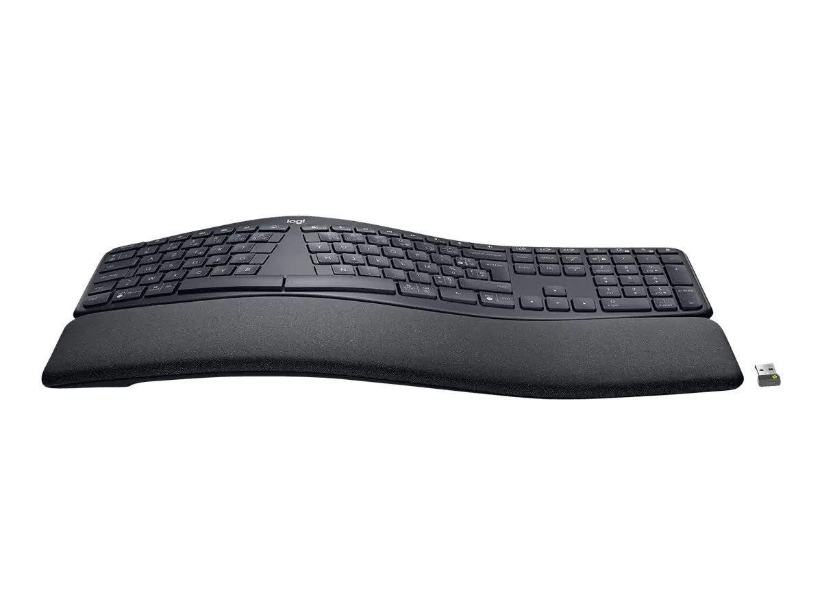 Logitech ERGO K860 Split Keyboard for Business - Tastatur - kabellos - Bluetooth LE - Deutsch - Graphite