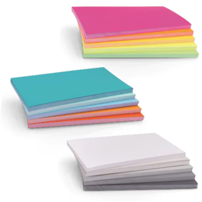 magnetoplan® Moderationskarte Set 2 20 x 10 cm (B x H) 120g/m² Papier farbig sortiert 3 x 250 St./Pack.