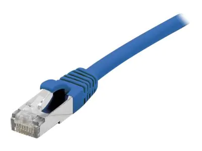 exertis Connect Patchkabel S/FTP Cat.6a EIA/TIA blau 15.0 m - Netzwerk - CAT 6a