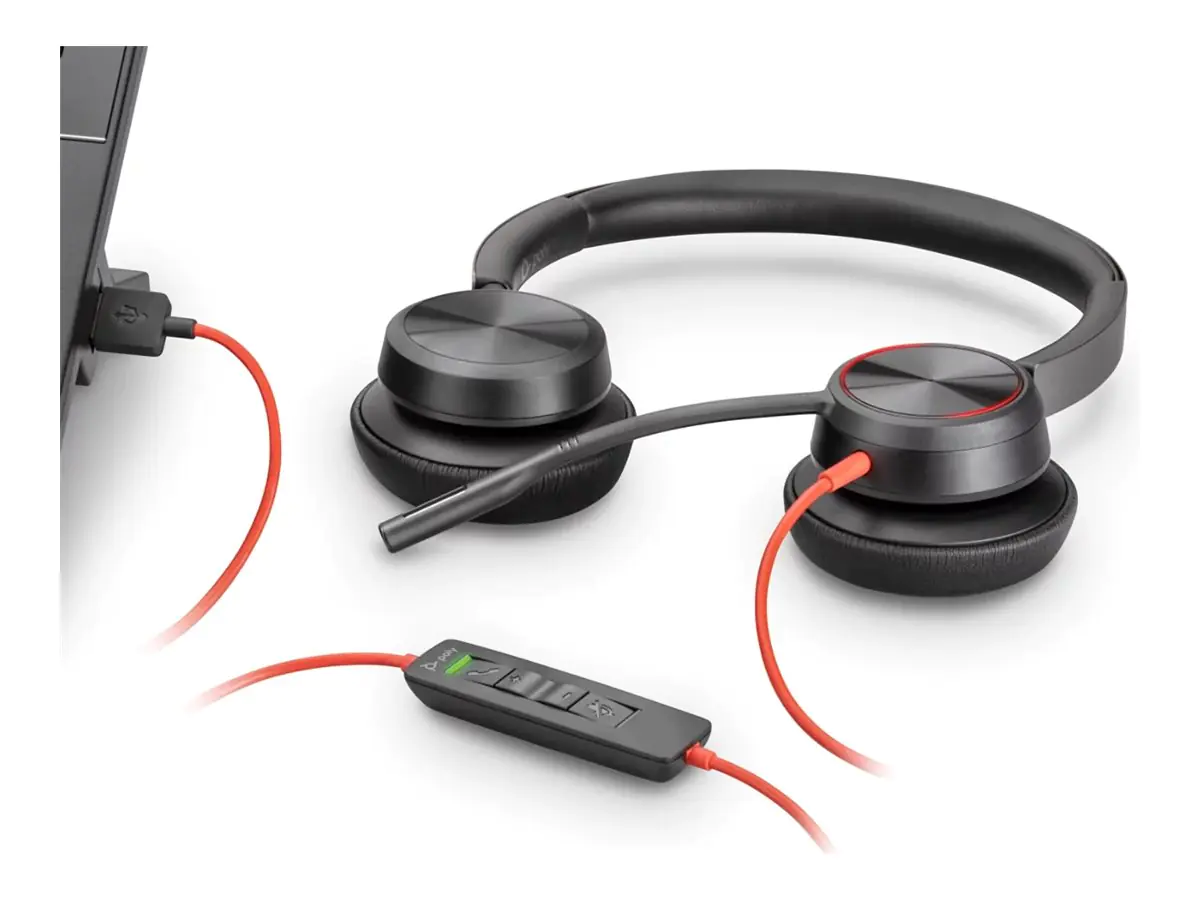 Poly Blackwire C5220 - Blackwire 5200 series - Headset - On-Ear - kabelgebunden - USB-C, 3,5 mm Stecker - Schwarz - Zertifiziert für Microsoft Teams, Zertifiziert für Skype für Unternehmen, Cisco Jabber Certified, Avaya Certified
