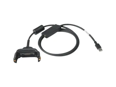 Zebra USB CHARGE/COMMUNICATION Cable - USB-Kabel - USB, Handheld-Anschluss (M) zu power DC jack (W) - für Zebra MC55, MC55A0, MC65, MC67