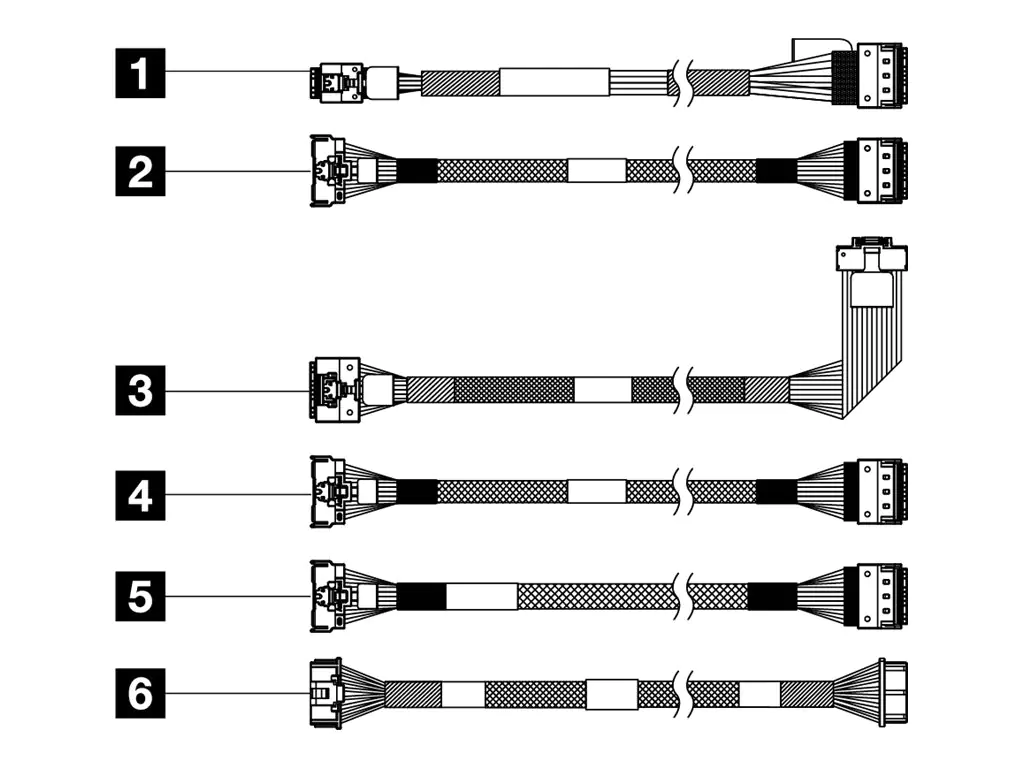 Lenovo - Speicherkabelkit - für M.2 SATA/NVMe