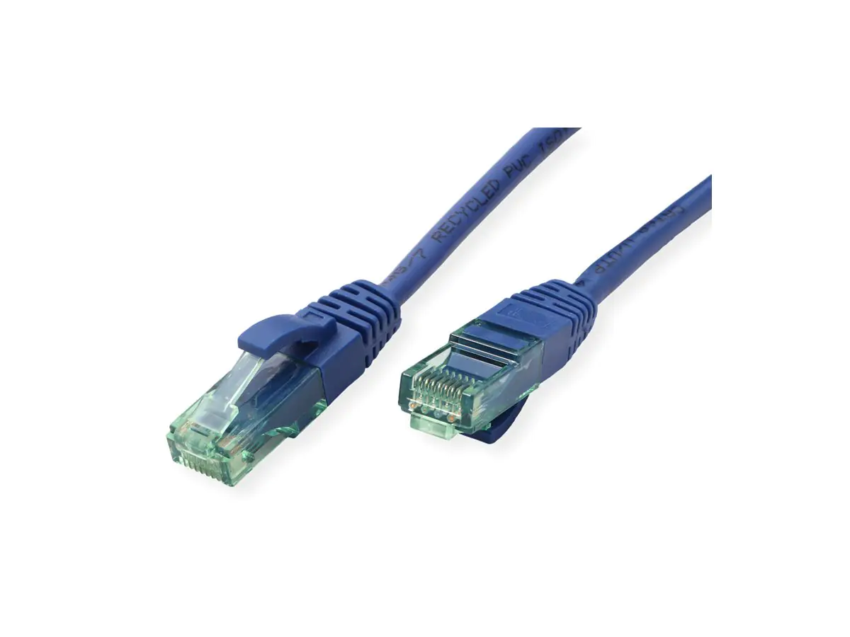 ROLINE RM UTP Patchkabel Kat6A/Kl.EA blau 0.3m - UTP
