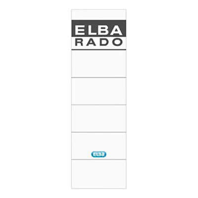 ELBA Ordneretikett 100551826 breit/kurz sk weiß 10 St./Pack.