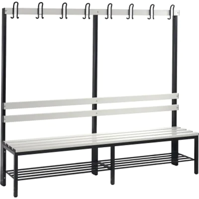 C+P Garderobenbank 8052110S10052 Schuhrost 1650x1960x403mm sgr/lgr