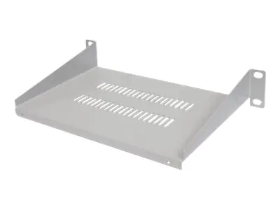 Intellinet 10" Cantilever Shelf, 1U, Shelf Depth 150mm, Vented, Max 25kg, Grey, Three Year Warranty - Rack - Regal - Grau, RAL 7035 - 1U - 25.4 cm (10") 714983