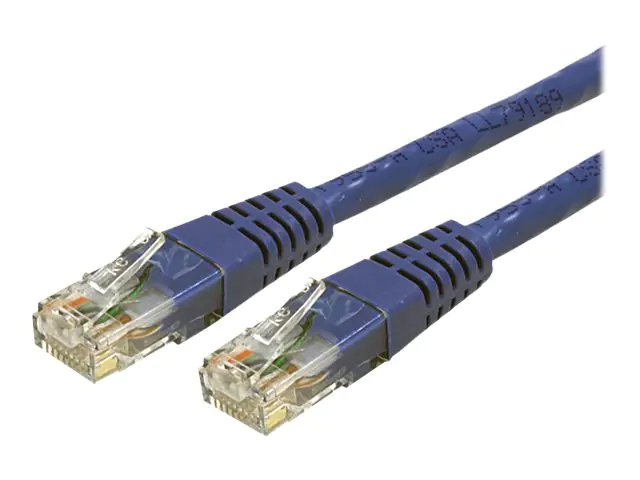 StarTech 6ft CAT6 Ethernet Cable, 10 Gigabit Molded RJ45 650MHz 100W PoE Patch Cord, CAT 6 10GbE UTP Network Cable with Strain Relief, Blue, Fluke Tested/Wiring is UL Certified/TIA - Category 6 - 24AWG (C6PATCH6BL) - Patch-Kabel - RJ-45 (M) zu RJ-45 (M) -