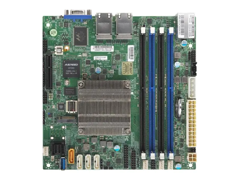 SUPERMICRO A2SDi-4C-HLN4F - Motherboard - Mini-ITX - Intel Atom C3558 - USB 3.0 - 4 x Gigabit LAN - Onboard-Grafik