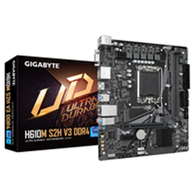 Gigabyte H610M S2H V3 DDR4 - 1.0 - Motherboard - micro ATX - LGA1700-Sockel - H610 Chipsatz - USB 3.2 Gen 1 - Gigabit LAN - Onboard-Grafik (CPU erforderlich) - HD Audio (8-Kanal)