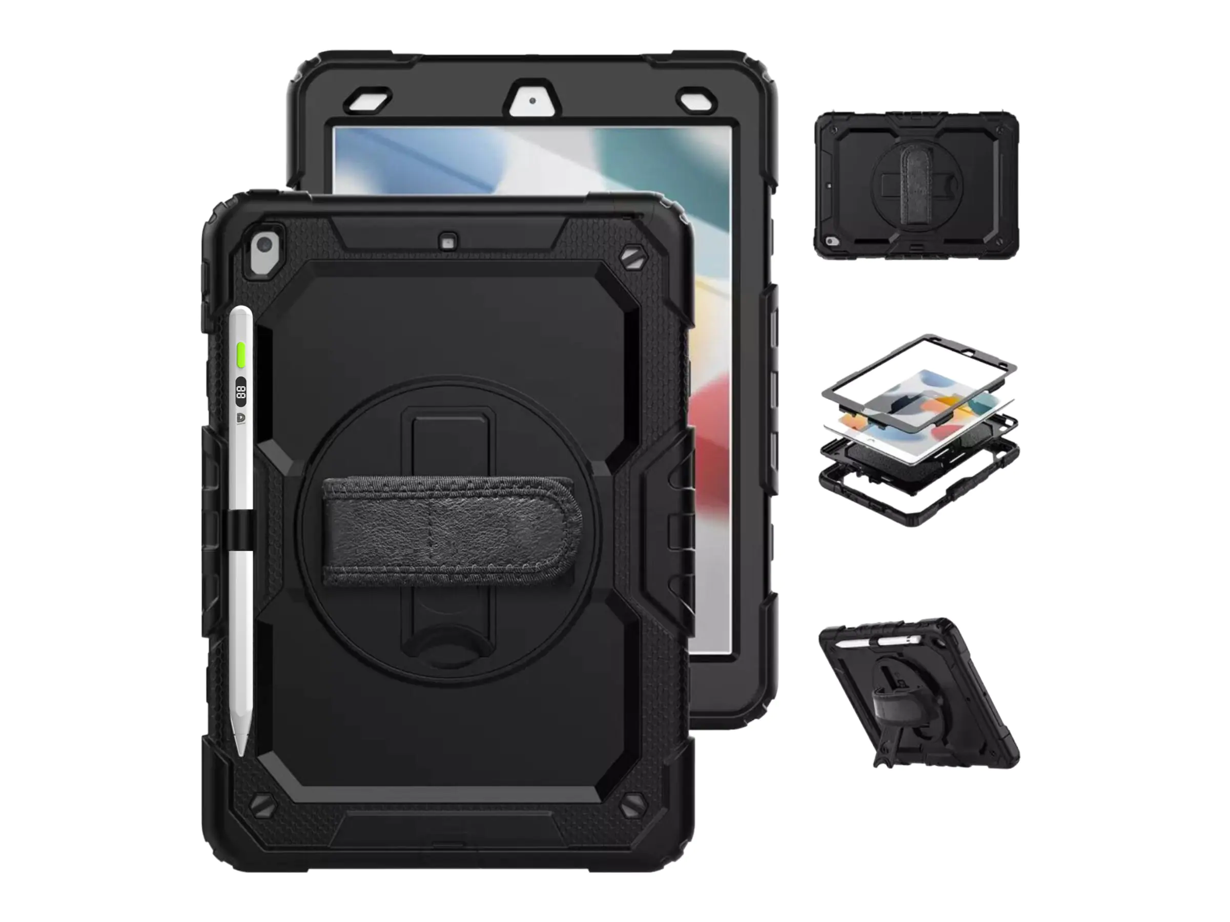 DEQSTER 360° - Hintere Abdeckung für Tablet - widerstandsfähig - Polycarbonat,