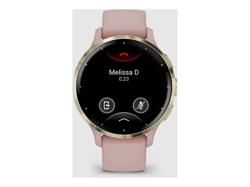 Garmin Venu 3S - 41 mm - Rosa - intelligente Uhr mit Band - Silikon - Handgelenkgröße: 110-175 mm - Anzeige 3.04 cm (1.2") - 8 GB - Bluetooth, Wi-Fi, ANT+ - 40 g