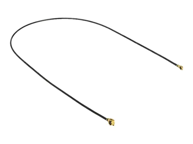 Delock - Antennenkabel - MHF/U.FL weiblich gewinkelt zu MHF4/HSC weiblich gewinkelt - 30 cm - Koax - Schwarz