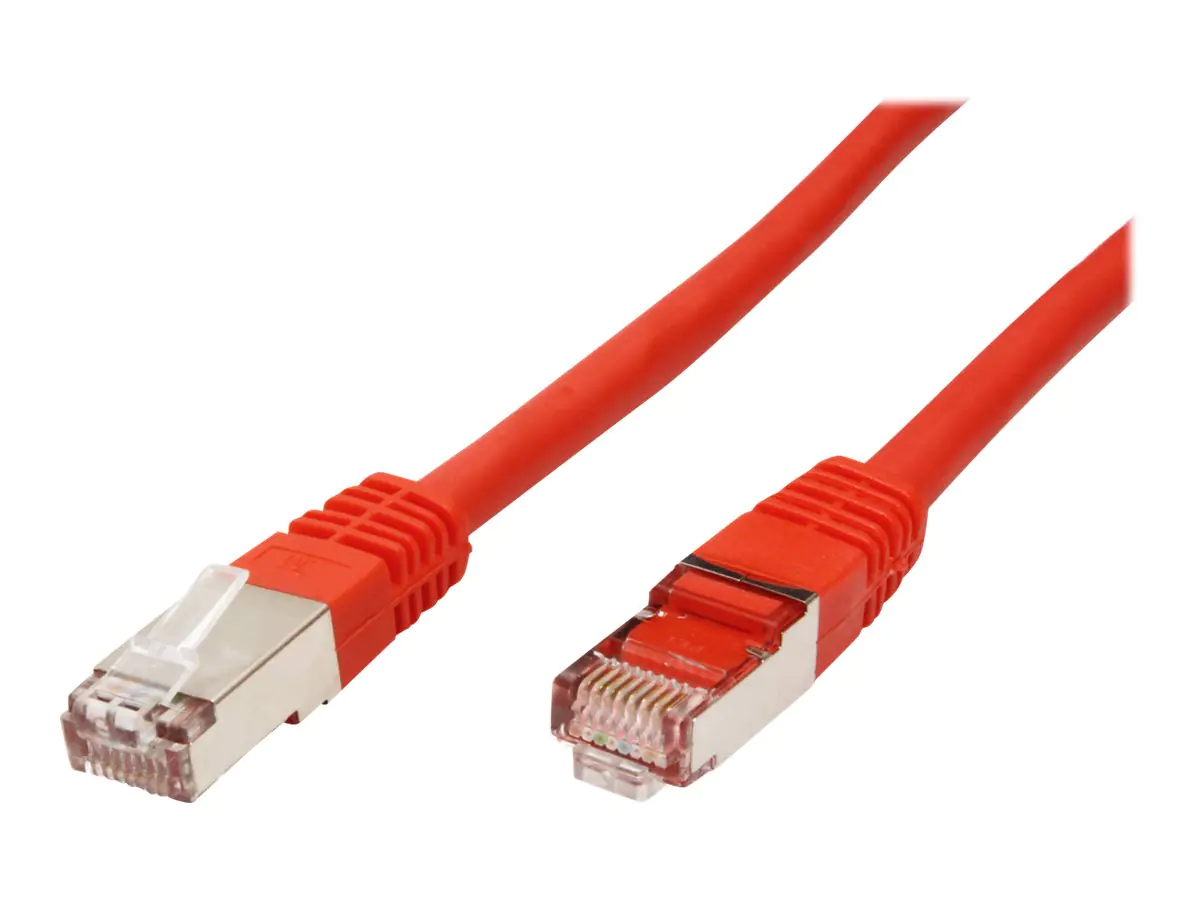 VALUE - Patch-Kabel - RJ-45 (M) zu RJ-45 (M) - 2 m - SFTP, PiMF - CAT 6 - geformt, verseilt - Rot