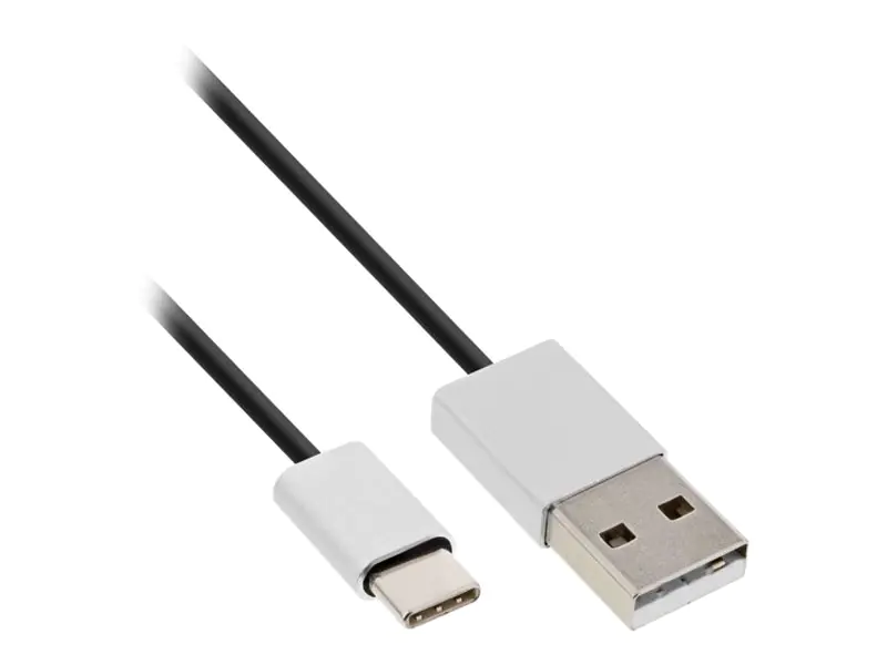 InLine - USB-Kabel - USB-C (M) bis USB (M) - USB 2.0 - 1.5 A - 5 m - Schwarz