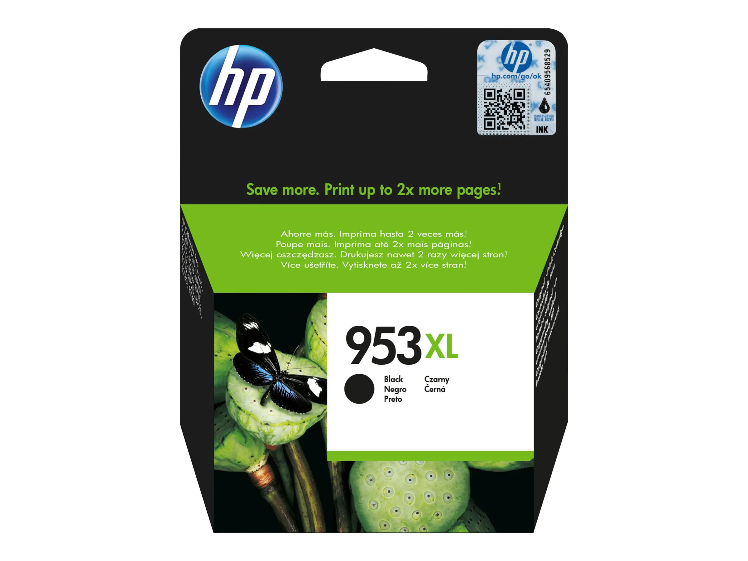 HP 953XL - 42.5 ml - Hohe Ergiebigkeit - Schwarz - Original - Tintenpatrone - für Officejet Pro 77XX, 82XX, 87XX
