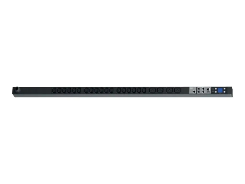 Bachmann BlueNet BN7500 - Stromverteilungseinheit (Rack - einbaufähig) - Wechselstrom 230 V - Ethernet 10/100, USB - Ausgangsanschlüsse: 22 (4 x IEC 60320 C19, 18 x IEC 60320 C13) - 3 m Schnur