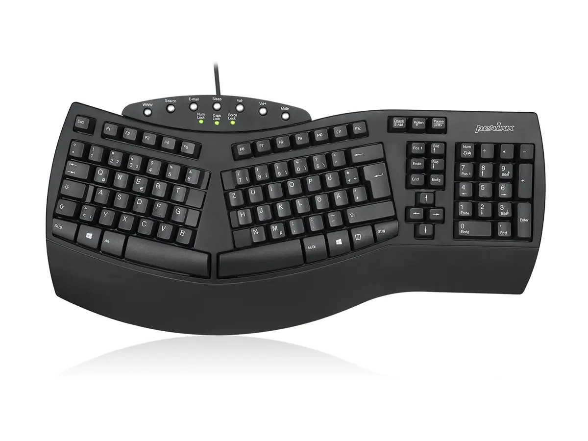 Perixx PERIBOARD-512 - Tastatur - ergonomisch