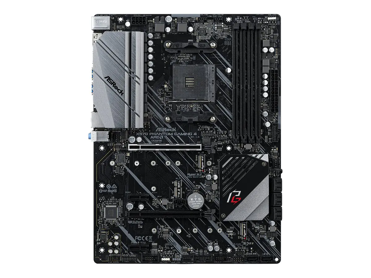 ASRock X570 Phantom Gaming 4 - Motherboard - ATX - Socket AM4 - AMD X570 Chipsatz - USB 3.2 Gen 1, USB 3.2 Gen 2 - Gigabit LAN - Onboard-Grafik (CPU erforderlich) - HD Audio (8-Kanal)