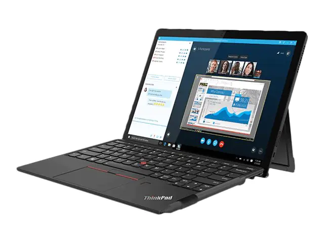 Lenovo ThinkPad X12 Detachable 20UW - Tablet - mit abnehmbarer Tastatur - Intel Core i5 1130G7 / 1.8 GHz - Win 11 Pro - Intel Iris Xe Grafikkarte - 16 GB RAM - 512 GB SSD NVMe - 31.2 cm (12.3") IPS Touchscreen 1920 x 1280 (Full HD Plus) - Wi-Fi 6 - 4G LTE