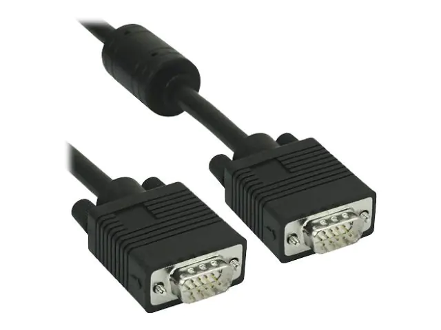 InLine - VGA-Kabel - HD-15 ohne Pol 9 (M) zu HD-15 ohne Pol 9 (M) - 30 cm - geformt - Schwarz