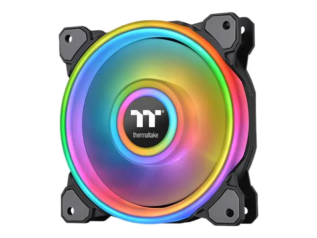 Thermaltake Riing Quad 12 RGB Radiator Fan TT - Premium Edition - Gehäuselüfter - 120 mm - Schwarz