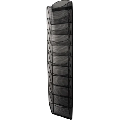 Helit H6260195, Wand-montiert, Senkrecht, Schwarz, Netz, Stahl, 262 mm, 105 mm
