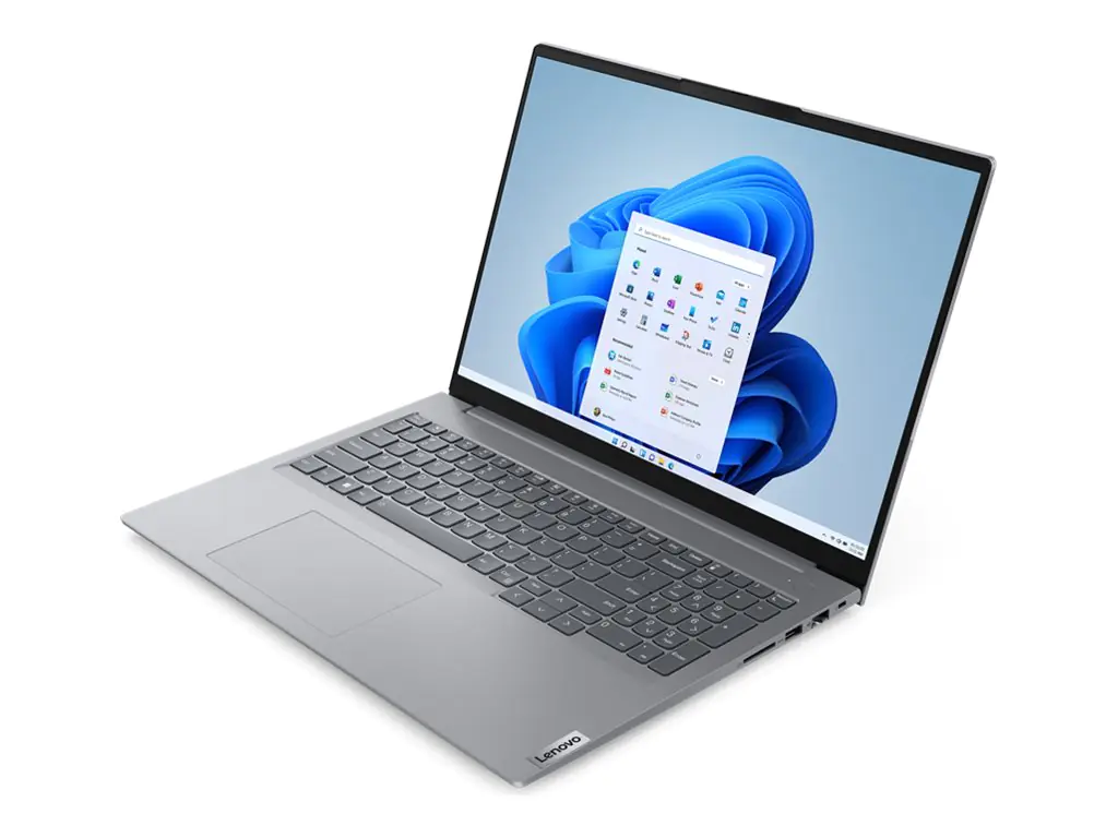 Lenovo ThinkBook 16 G6 ABP 21KK - 180°-Scharnierdesign - AMD Ryzen 7 7730U / 2 GHz - Win 11 Pro - Radeon Graphics - 16 GB RAM - 512 GB SSD NVMe - 40.6 cm (16") IPS 1920 x 1200 - Wi-Fi 6 - Dual Tone Arctic Gray - kbd: Deutsch - mit 1 Jahr Lenovo Premier Su