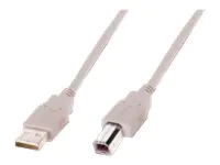 ASSMANN - USB-Kabel - USB (M) zu USB Typ B (M) - USB 2.0 - 1.8 m - geformt - beige