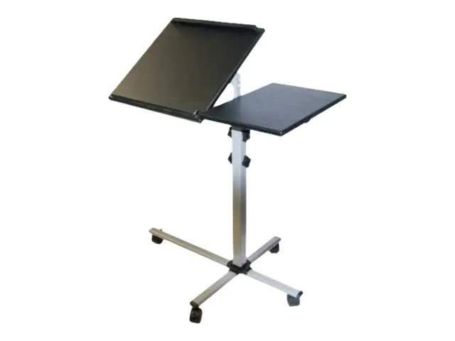 exertis Connect - Wagen - Höhe einstellbar - für Projektor - Stahl, Aluminium - Schwarz, Silber