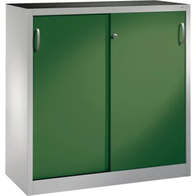 C+P Werkzeugschrank 204709S10033 Schiebetür 1200x1200x400mm lgr/rgn