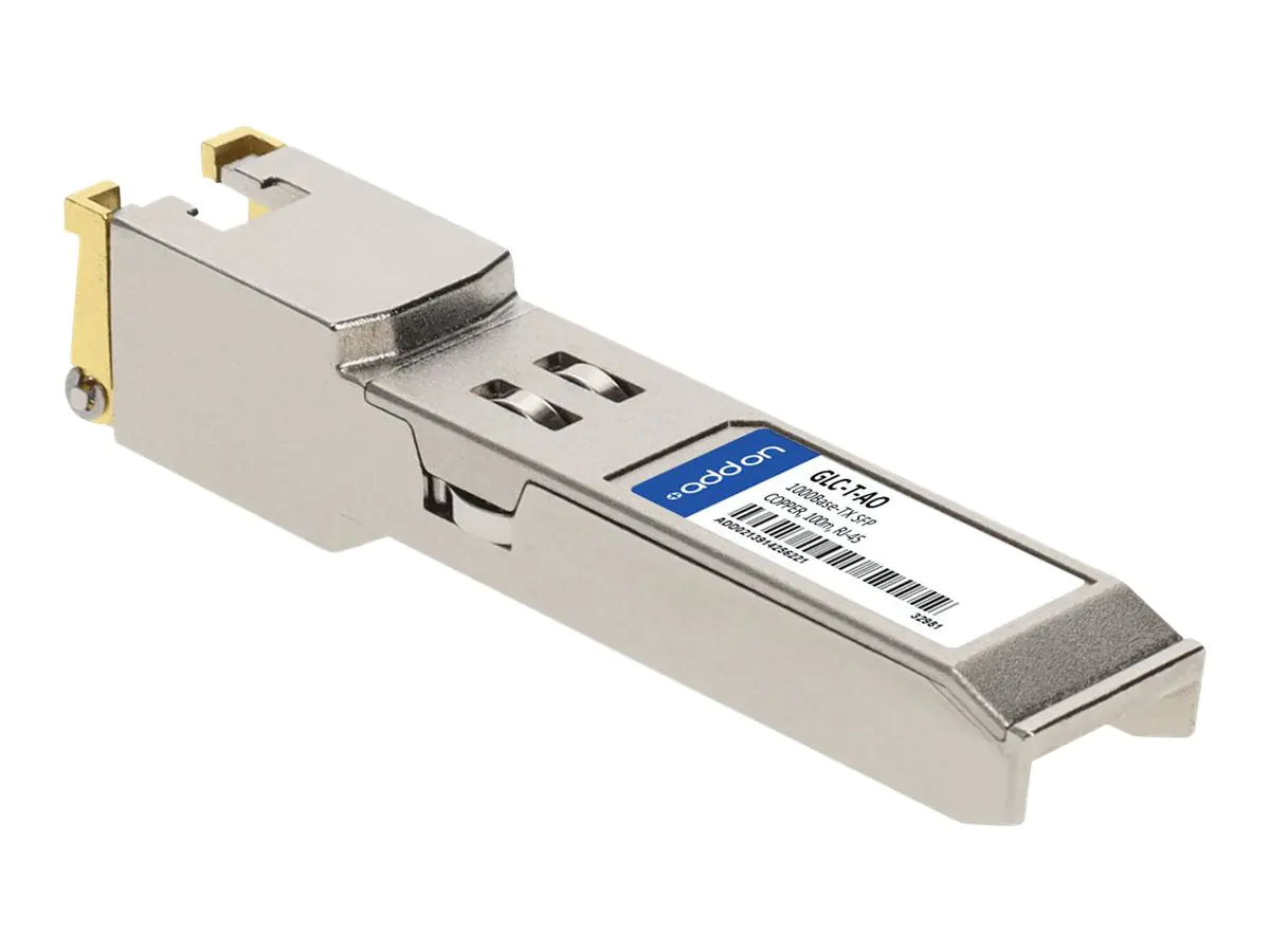 AddOn Cisco GLC-T Compatible SFP Transceiver - SFP (Mini-GBIC)-