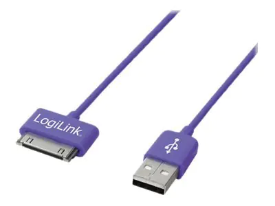 LogiLink USB Sync and Charging Cable - Lade- /Datenkabel - Apple Dock männlich zu USB männlich
